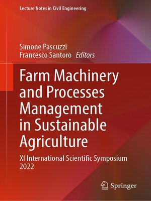 cover image of Farm Machinery and Processes Management in Sustainable Agriculture